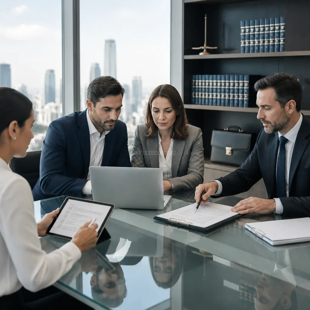 企業担当者との法律相談風景